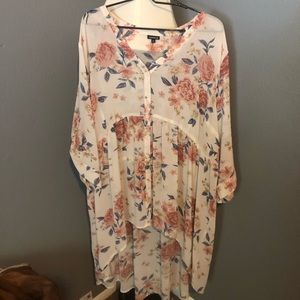 Torrid high low sheer high low tunic